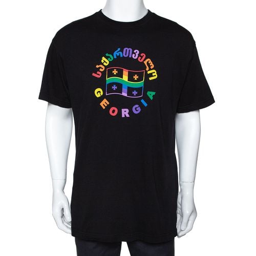 Cotton Rainbow Georgia Flag Print T Shirt S - Vetements - Modalova