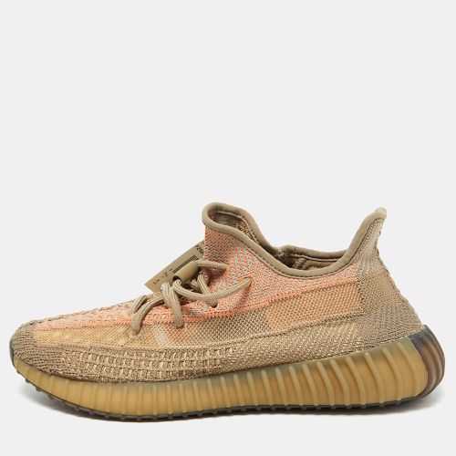 Knit Fabric Boost 350 V2 Sand Taupe Sneakers Size 41 1/3 - Yeezy x Adidas - Modalova