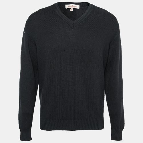 Wool V Neck Long Sleeve Sweater M - Z Zegna - Modalova