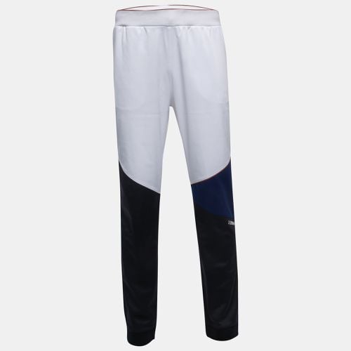 Navy Blue Logo Print Synthetic Joggers XL - Z Zegna - Modalova