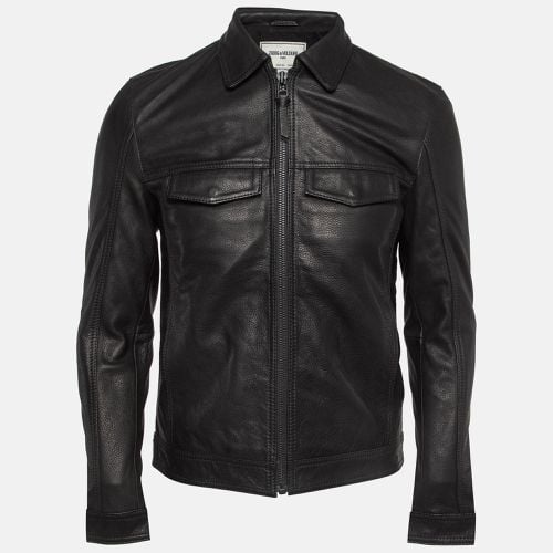 Leather Zip Front Jacket S - Zadig & Voltaire - Modalova