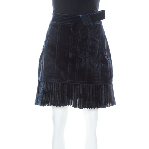 Velvet & Lurex Pleated Hem Short Skirt S - 3.1 Phillip Lim - Modalova