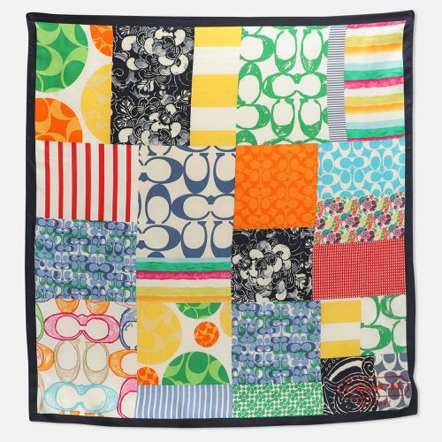 Printed Silk Patchwork Scarf - Coach - Modalova