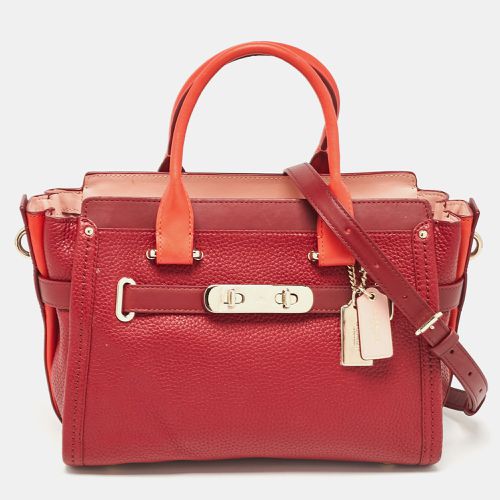 Red Leather Swagger 27 Tote - Coach - Modalova