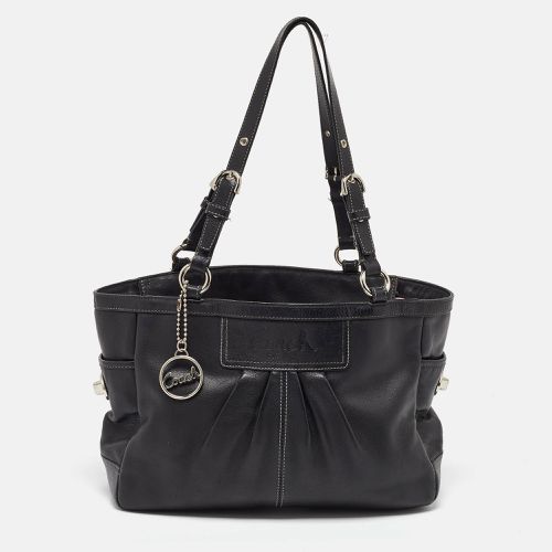 Coach Black Leather Gallery Tote - Coach - Modalova