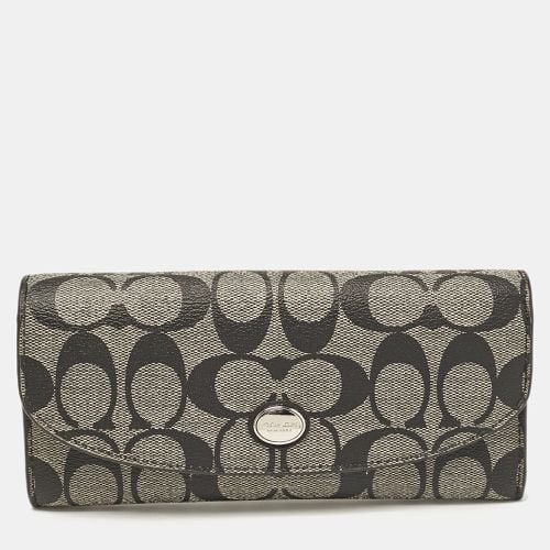 Signature Coated Canvas Peyton Continental Wallet - Coach - Modalova