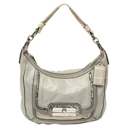 Python and Croc Embossed and Leather Kristin Hobo - Coach - Modalova