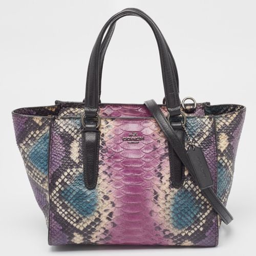 Python Embossed and Leather Crosby Carryall Tote - Coach - Modalova