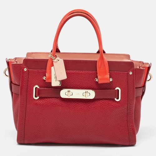 Two Tone Leather Swagger 27 Carryall Tote - Coach - Modalova