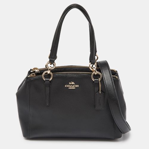 Coach Black Leather Minetta Satchel - Coach - Modalova