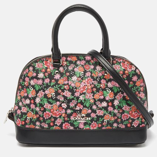 Floral Print Coated Canvas and Leather Mini Sierra Satchel - Coach - Modalova