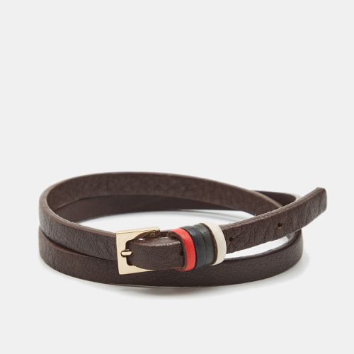 UAE National Day Leather Tone Wrap Bracelet - Carolina Herrera - Modalova