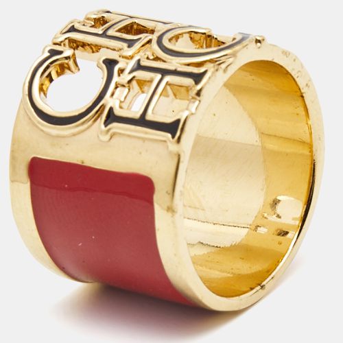 CH Enamel Tone Ring Size 54 - Carolina Herrera - Modalova