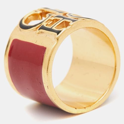 CH Enamel Tone Ring Size 53 - Carolina Herrera - Modalova