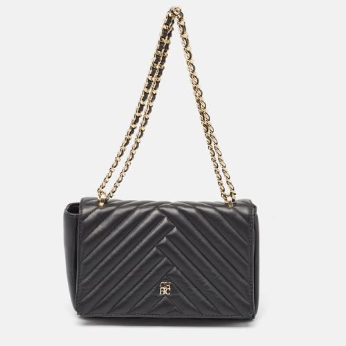 Quilted Leather CHHC Flap Shoulder Bag - Carolina Herrera - Modalova