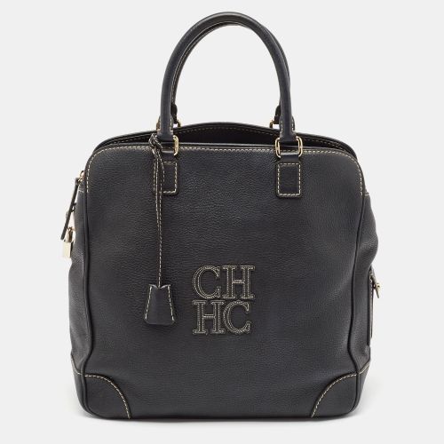 Leather Middle Zip Satchel - Carolina Herrera - Modalova