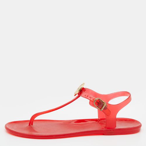 CH arolina Herrera Rubber Logo Thong Flat Sandals Size 37 - CH Carolina Herrera - Modalova