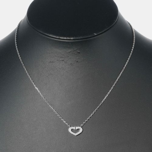 K Gold and Diamond C De Heart Pendant Necklace - Cartier - Modalova