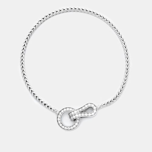 Agrafe Diamond 18K Gold Bracelet - Cartier - Modalova