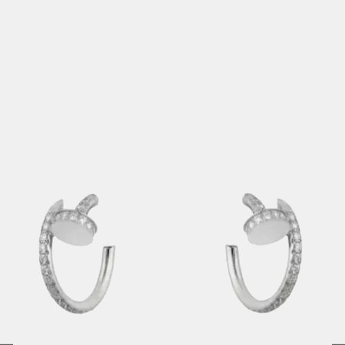 Juste Un Clou Hoop Earrings, Paved Gold Diamonds, Small Model 101015987 - Cartier - Modalova