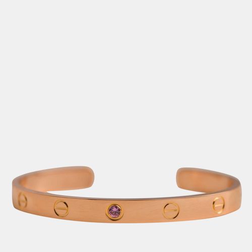 Rose Love Bangle with Sapphire Size 17 - Cartier - Modalova