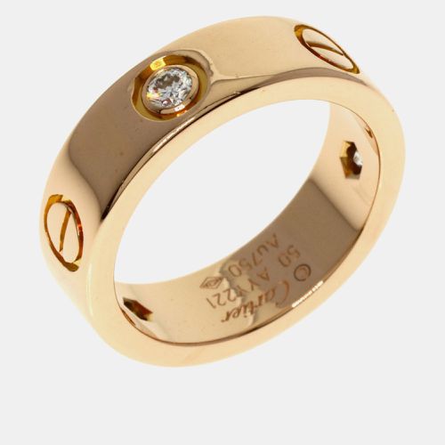 K Rose and Diamond Love Band Ring EU 50 - Cartier - Modalova