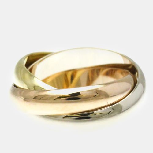 K Yellow, Rose, Gold Trinity Band Ring EU 50 - Cartier - Modalova