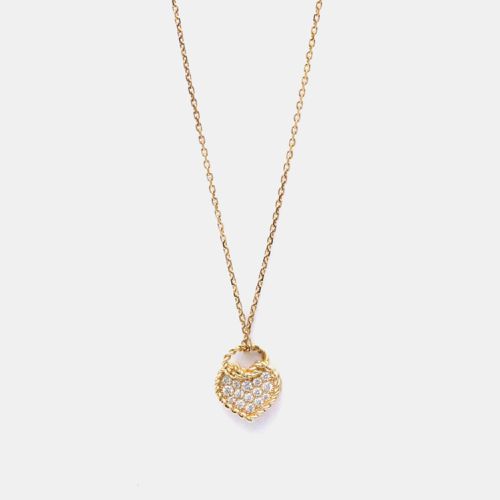 K Rose and Diamond Coeur Torsade Heart Pendant Necklace - Cartier - Modalova