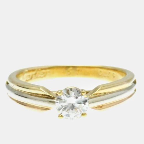 K Yellow, Rose, Gold and Diamond Trinity Engagement Ring EU 51 - Cartier - Modalova