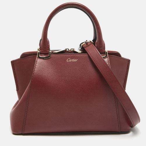 Dark Leather Mini C de Satchel - Cartier - Modalova