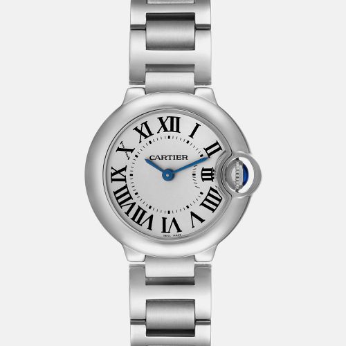 Ballon Bleu Dial Quartz Steel Ladies Watch W69010Z4 28 mm - Cartier - Modalova