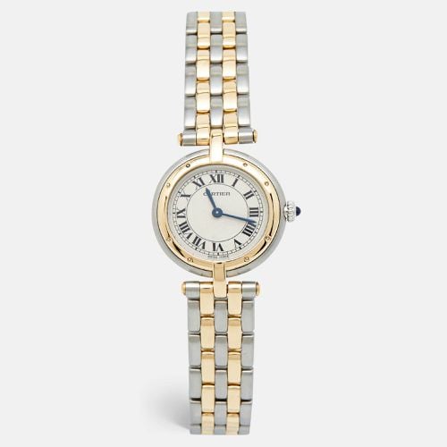 K Yellow Gold And Stainless Steel Panthère Cougar 1057920 Women's Wristwatch 24 mm - Cartier - Modalova