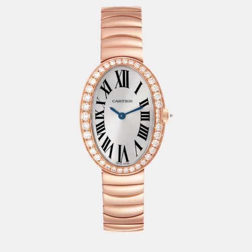 Baignoire Rose Gold Diamond Ladies Watch 24.5 mm - Cartier - Modalova