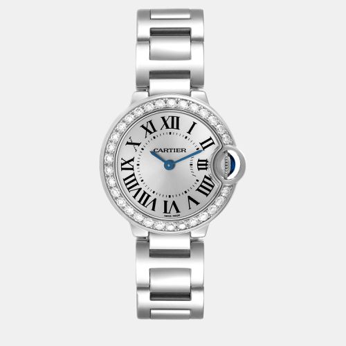 Ballon Blue Small White Gold Diamond Ladies Watch WE9003Z3 29 mm - Cartier - Modalova