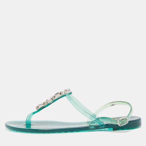 Rubber Slingback Flat Sandals Size 37 - Casadei - Modalova