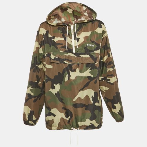 Céline Brown Camouflage Print Synthetic Mountain Hoodie S - Celine - Modalova