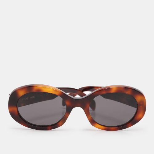 Black CL40194U Triomphe Oval Sunglasses - Celine - Modalova