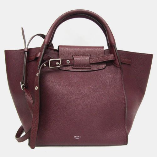 Wine Big Small Leather Handbag - Celine - Modalova