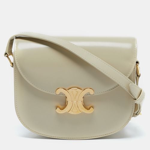 Off Glossy Leather Triomphe Saddle Crossbody Bag - Celine - Modalova