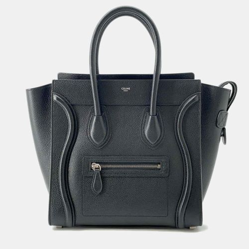 Leather Micro Luggage Shopper Tote Bag - Celine - Modalova