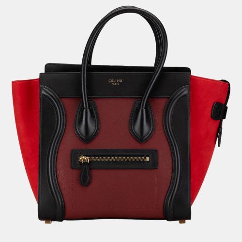 Micro Tricolor Calfskin Luggage Tote - Celine - Modalova