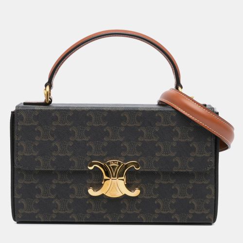Triomphe Coated Canvas Box Top Handle Bag - Celine - Modalova