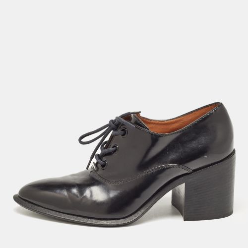 Leather Lace Up Heeled Oxfords Size 38 - Celine - Modalova