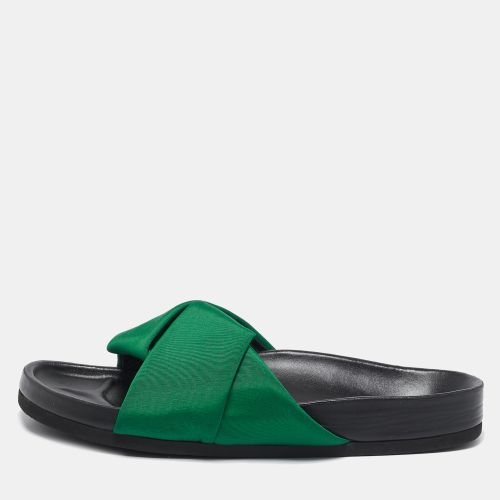 Canvas Crisscross Flat Slide Size 40 - Celine - Modalova