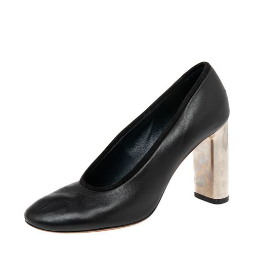 Leather Block Heel Pumps Size 35 - Celine - Modalova