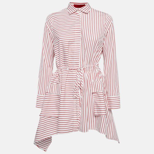 Striped Cotton Asymmetrical Tunic Shirt M - CH Carolina Herrera - Modalova