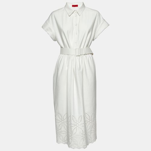 Cotton Belted Midi Dress L - CH Carolina Herrera - Modalova