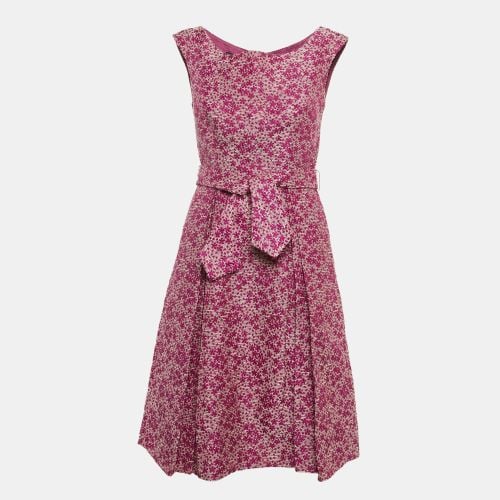 Floral Jacquard Sleeveless Short Dress S - CH Carolina Herrera - Modalova