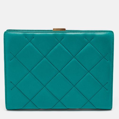 Quilted Leather Frame Chain Clutch - CH Carolina Herrera - Modalova