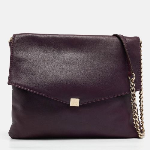 Dark Leather Envelope Flap Shoulder Bag - CH Carolina Herrera - Modalova